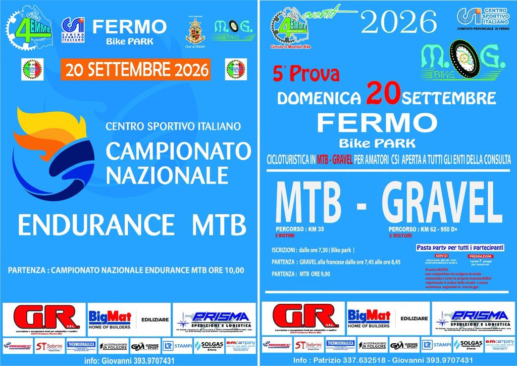 Campionato Nazionale 6 ore al Bike Park di Fermo